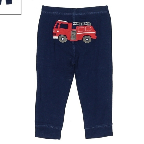 Carter's Other - Carter's Firetruck Bottoms Pants Navy Blue Soft Comfy Boy's 12 Months Embroidery